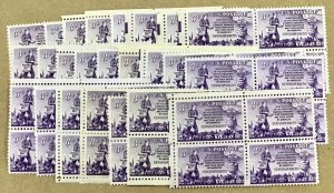 1015    Newspaper Boys  100 count  3¢ mint stamps    Issued in 1951