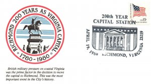 1980 Richmond 200 Years as Virginia Capital - Richmond, VA - F27333