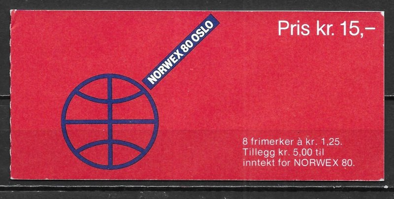 Norway 733 NORWEX '80 Booklet MNH (lib)