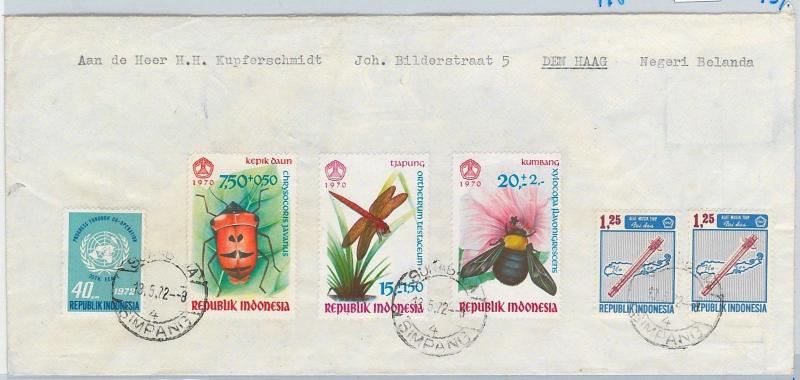 62926  - INDONESIA - POSTAL HISTORY - COVER to HOLLAND  1972 -  INSECTS