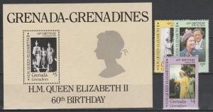 Grenada Grenadines #749-52  F-VF MNH  CV $6.75 (C4625)