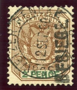 Transvaal - Schweizer Renecke 1900 QV 2d brown & green VFU. SG 3. Sc 234.