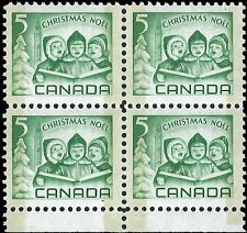 CANADA   # 477p MNH BLOCK OF 4 tagged, W2B  (1)
