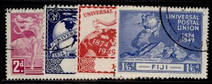 FIJI GVI SG272-275, 1949 ANNIVERSARY of UPU set, FINE USED. Cat £13.