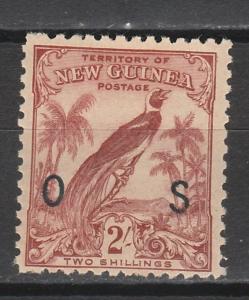 NEW GUINEA 1932 UNDATED BIRD OS 2/- MNH **