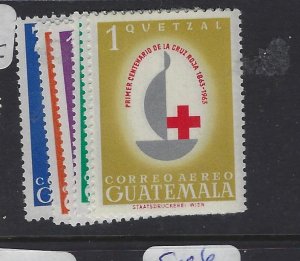 Guatemala 1964 Red Cross SC C304-9 MNH (3gvr)