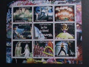 KYRGYZSTAN 2000 SYDNEY 2000 CLOSING CEREMONY CTO SHEET-VF WE SHIP TO WORLDWIDE