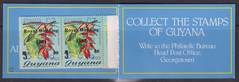 Guyana (1981) #331, 332, 333 in booklet; MNH