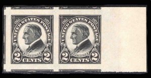 MOMEN: US STAMPS #611 PAIR MINT OG NH GEM PSE CERT LOT #79298