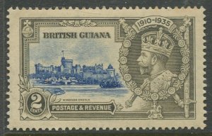 STAMP STATION PERTH British Guiana #223 Silver Jubilee MLH CV$0.45