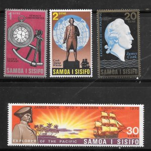 Samoa #329-32 MNH Set of 4 Singles Collection / Lot