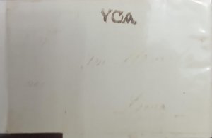 O) PERU, YCA, CANCELLATION EN BLACK, ENVELOPE, COMPLETE LETTER, PREPHILATELIC -