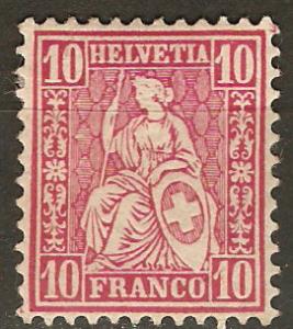 Switzerland 53 Mi 30 MLH VF 1867 SCV $4.25