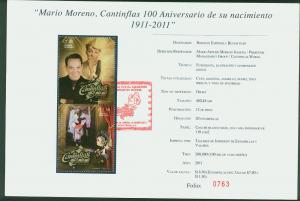 MEXICO 2745a FD Technic Brochure Cantinflas Birth Centennial