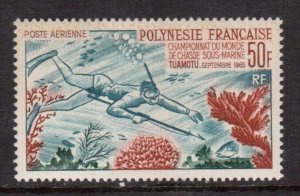 French Polynesia #C37 VF/NH