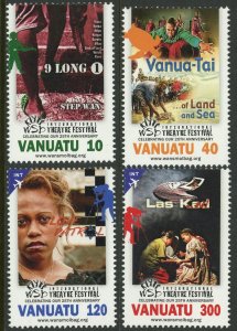 Vanuatu #1071-1074 Wan Smolbag Theater Festival Postage Stamps 2014 Mint LH
