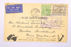 Australia 1934 FFC Cover to New Zealand - L39596