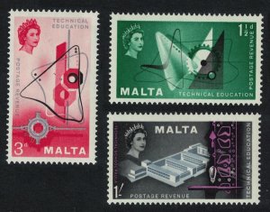 Malta Technical Education 3v 1958 MNH SG#286-288