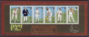 Alderney 105a Cricket Souvenir Sheet MNH VF