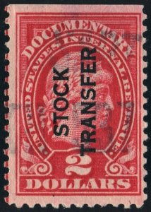 RD13 $2.00 Stock Transfer Stamp (1918) Used