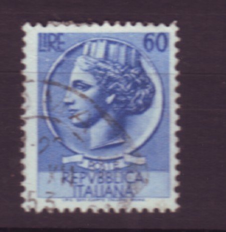 J22648 Jlstamps 1953-4 italy hv of set used #632 italia