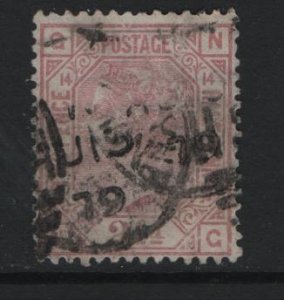 GREAT BRITAIN, 67, USED, PLATE 14, 1876-80, Queen Victoria