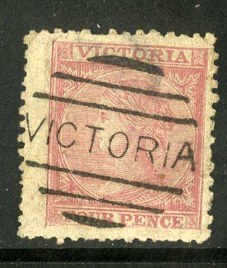 VICTORIA 76 USED (ROSE RED) SCV $5.00 BIN $2.00 ROYALTY