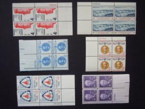 1960 US Plate Block Year Set Complete  #1139-1173  MNH OG 35 Plate Blocks