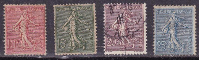 France 1903-38 SOWER Issue Complete (17) in Fine/VF/Used(0) Condition