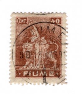 Fiume #35 - Used - CAT VALUE $2.25