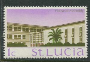 St. Lucia - Scott 261- House of Assembly -1970 - MNH -Single 1c Stamp