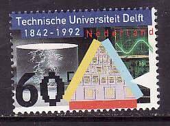 Netherlands-Sc#804- id7-unused NH set-Delft University-1992-