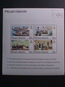 PITCAIRN ISLANDS 1988-INTERNATIONAL STAMP SHOW LONDON'88 MNH SHEET VF