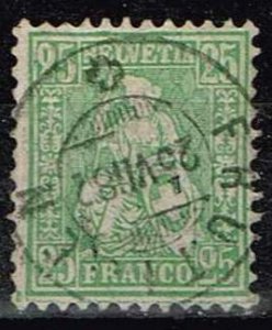 Switzerland 1881,Sc.#65 used color b