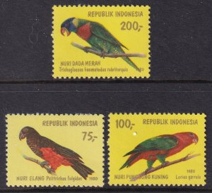 Indonesia 1104-1106 Birds MNH VF