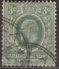 Kenya Uganda & Tanzania; 1921: Sc. # 2: O/Used Single Stamp