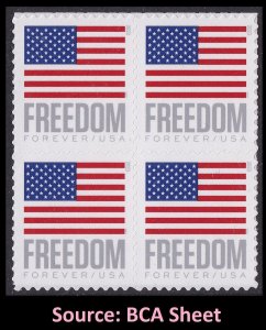 Singles 41c Flag ND US 4131 WA, US 4135 Spaces / Round Corners Lot (2) MNH  F-VF | United States, General Issue Stamp