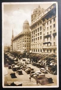 1930s Buenos Aires ARGENTINA RPPC Postcard Cover To Somerville Ma USA Roque Ave