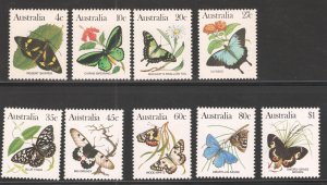 Australia  SC# 872-880 Short set  No 875A), VF Mint (NH), CV 8.95 ....   0330762