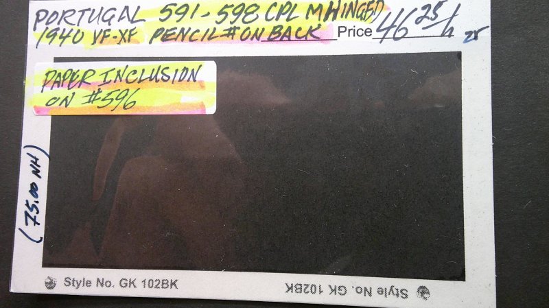 Portugal 1940 Scott# 591-598 Mint XF Hinged pencil# on backs Complete set of 8