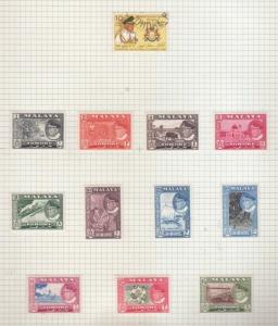 JOHORE  1960 SET COMPLETE MOUNTED MINT