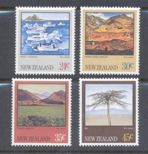 New Zealand Sc 780-3 1983 scenic views stamp set mint NH