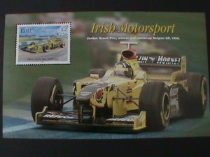 ​IRELAND-2001-SC#1300a-IRISH MOTORSPORT-LOVELY FORMULA RACE CAR-MNH -S/S VF