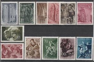 YUGOSLAVIA 1956 Art set 50D-200D. MNH **. 