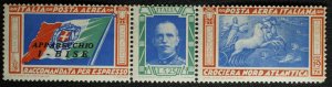 Italy #C48 Balbo Flight Triptych I-BISE TransAtlantic Airmail 1933 Mint NH