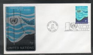 UN #215 FDC Sarzin metal Cachet unaddr D206