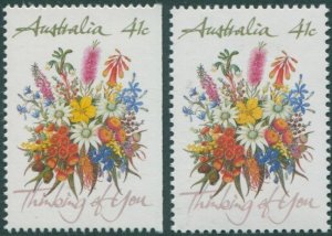 Australia 1990 SG1230 41c Wildflowers both MNH