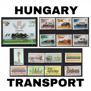 Thematic Stamps - Hungary - Transport - Choose from dropdown menu