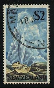 NEW ZEALAND 1968 $2 Geyser fine used.......................................23889