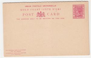 GOLD COAST, Postal Card with Reply attached, c1890 QV 1d. Carmine, unused.